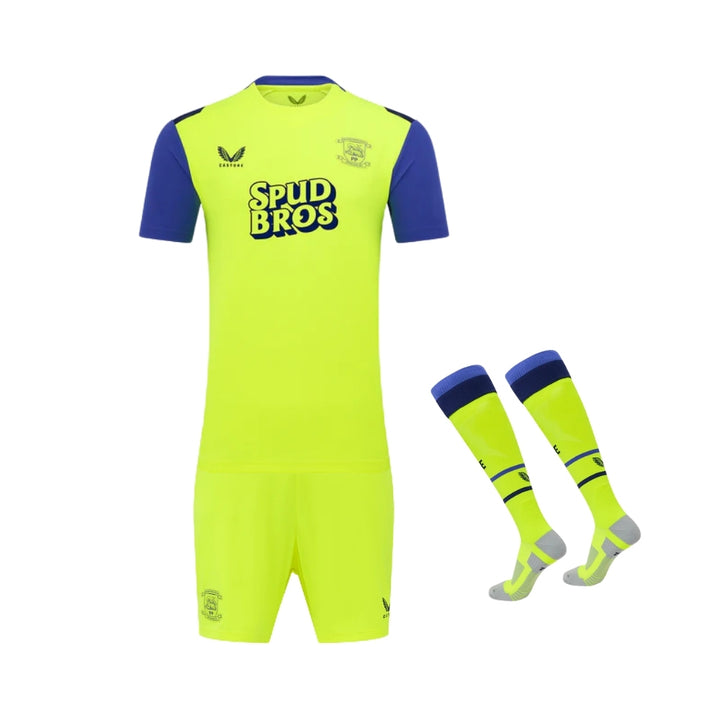 Kit - Preston North End Gardiens de But 25/26 - Jaune Fluo