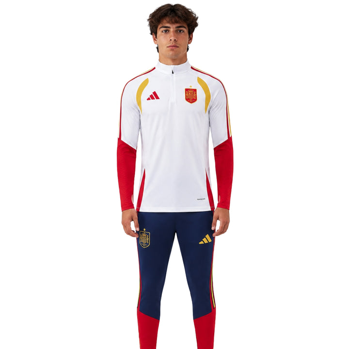 Espagne 26/27 - Survêtement - 1/2 Zip - Blanc et Rouge