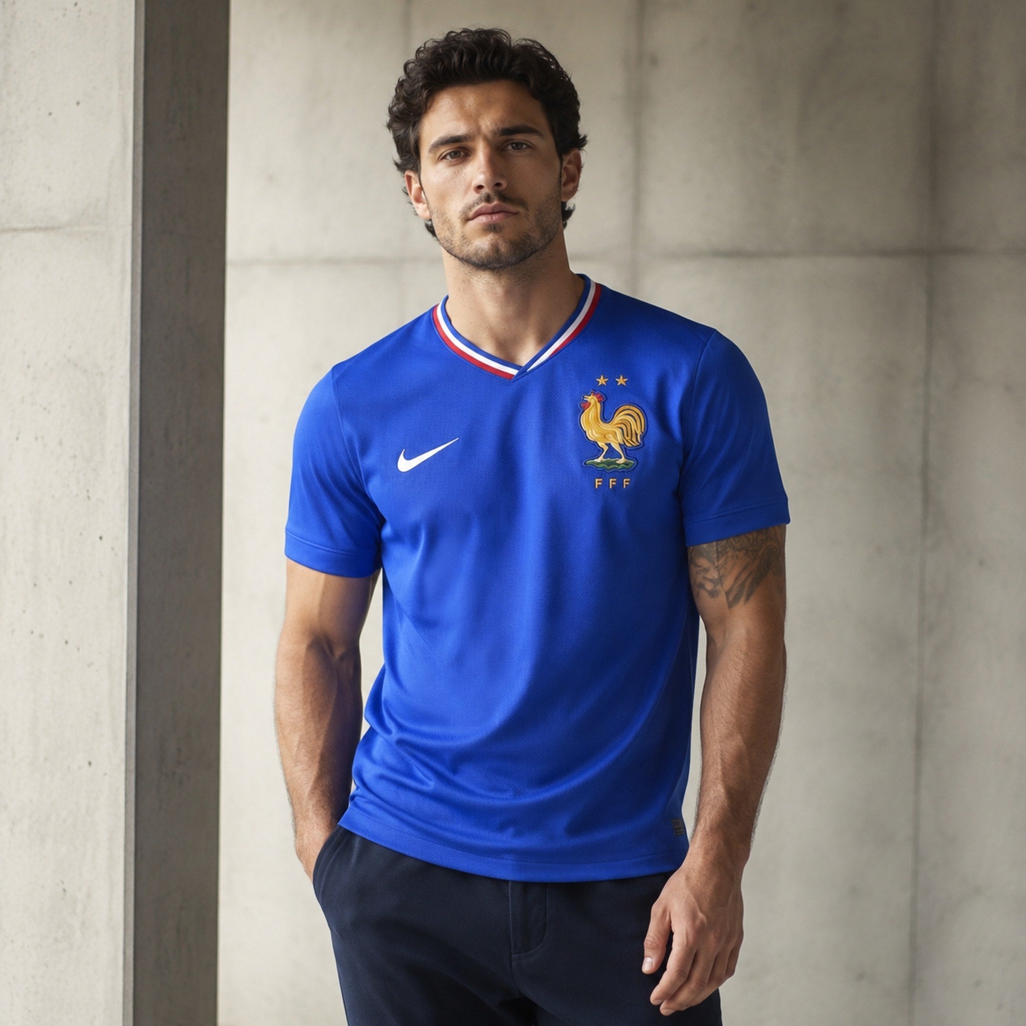 Maillot France Domicile 24/25, vu de dos