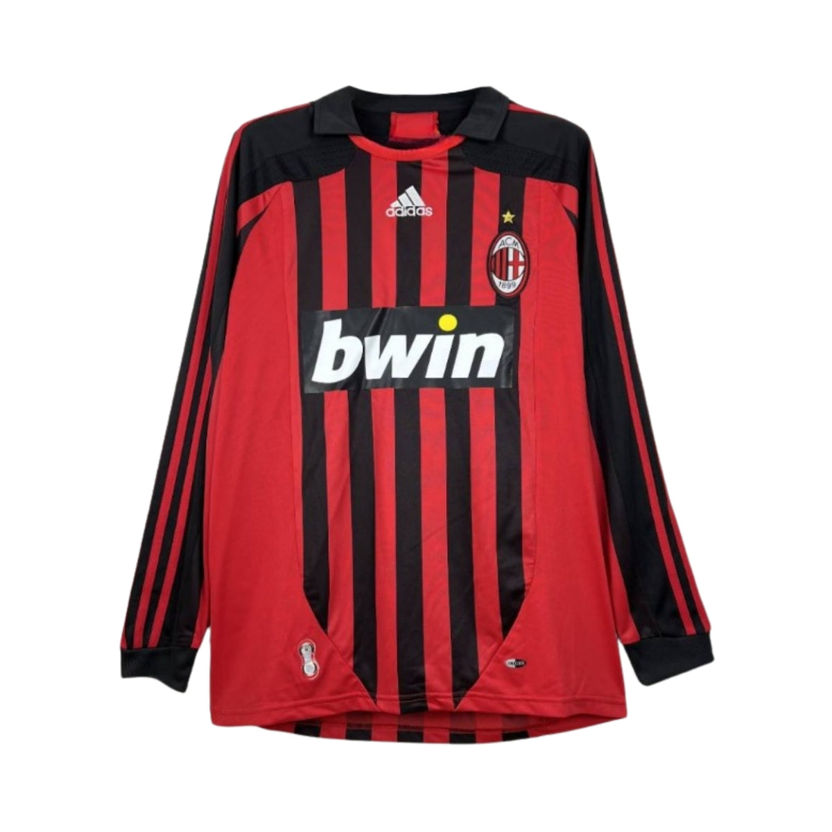 AC Milan Domicile 07/08 - Manches Longues - Vue de face