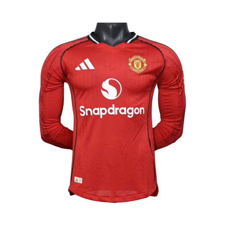 Manchester United Domicile 25/26 - Manches Longues - Version Joueur