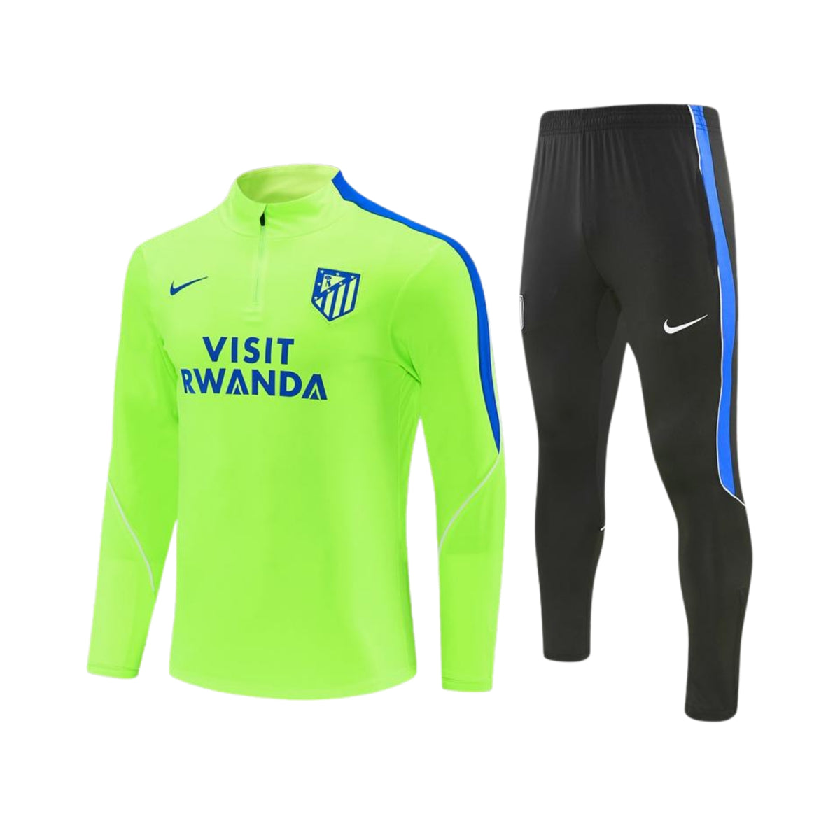 Atlético de Madrid 26/27 - Tracksuit - 1/2 Zip - Neon Green and Black