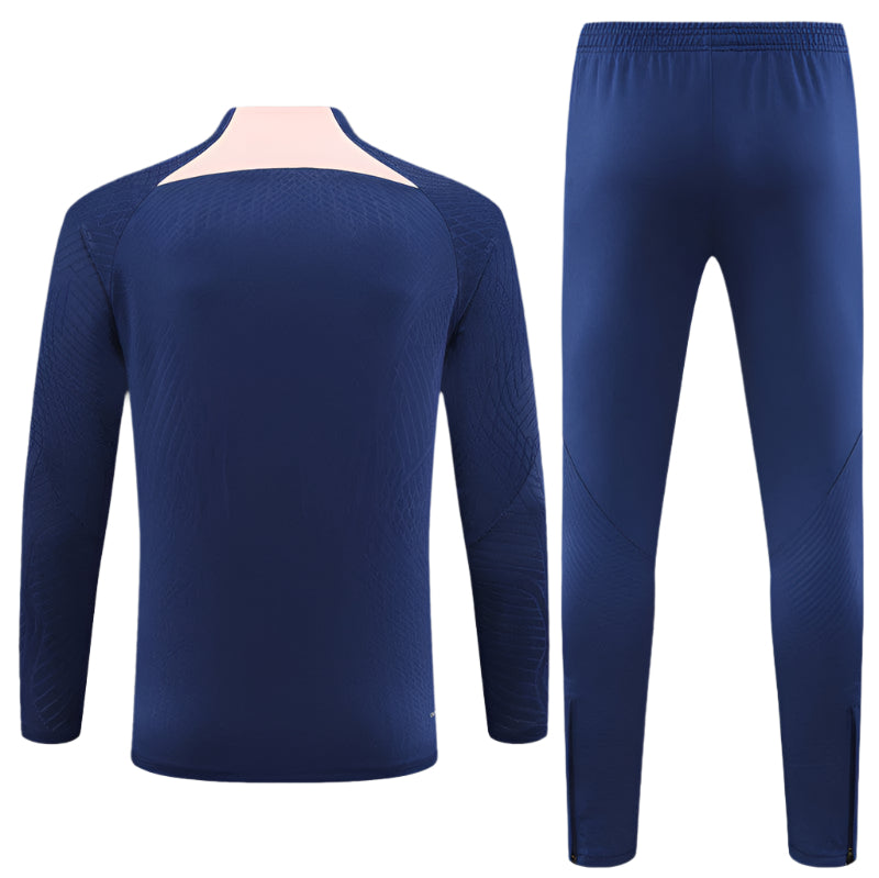 Atlético de Madrid - Tracksuit - 1/2 Zip - Navy Blue and Pink Pâle