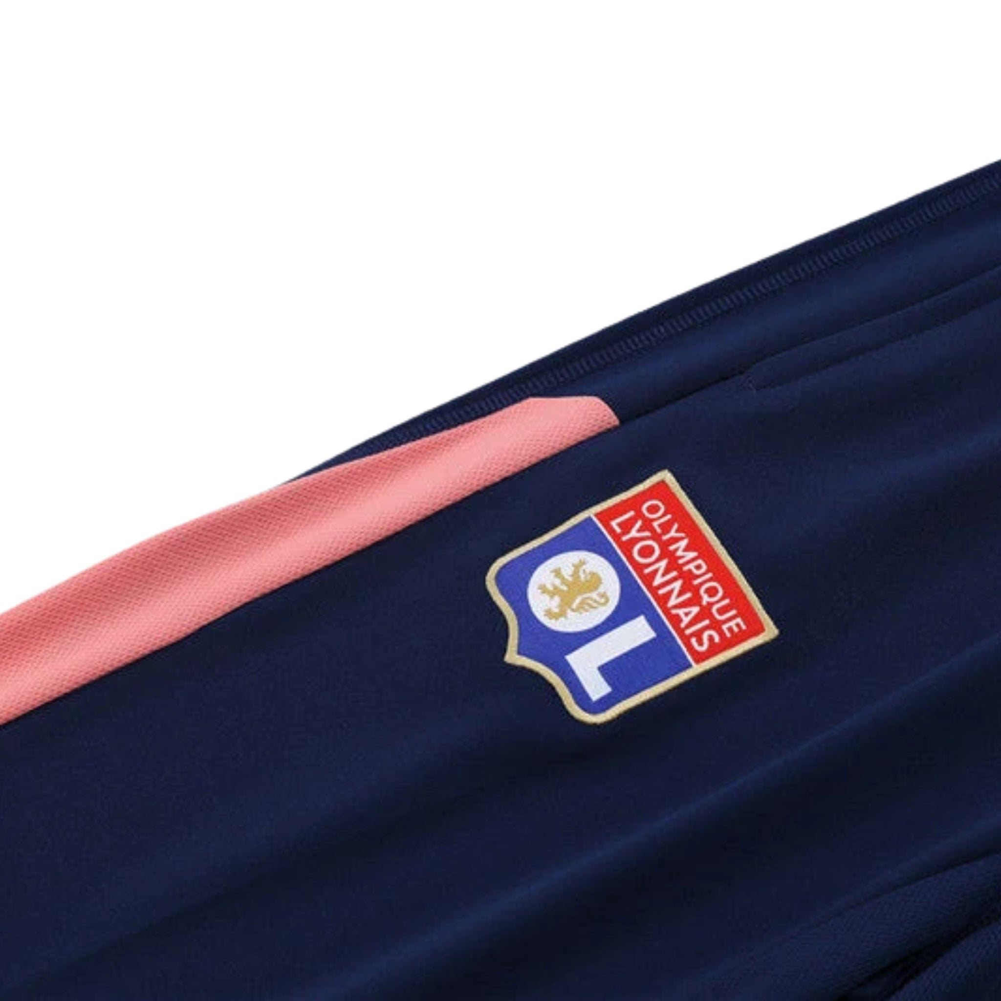 Olympique Lyonnais - Survêtement - 1/2 Zip - Bleu Marine et Rose