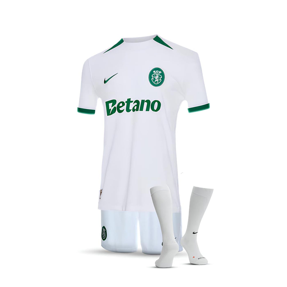Kit Infantil Sporting Visitante Edición Especial 24/25 - Edición Doble Campeona