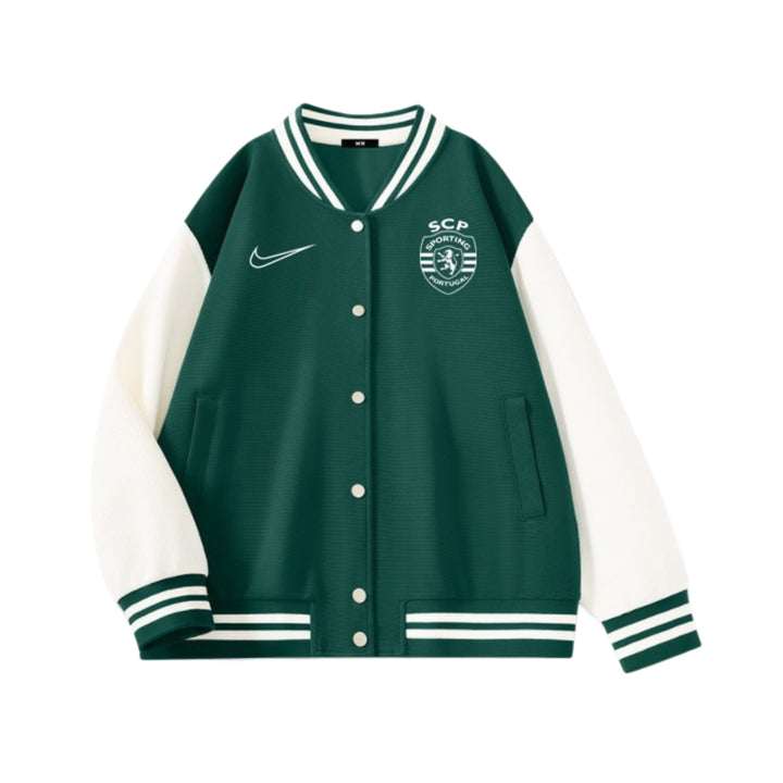 Training Jacket - Sporting 25/26 - Green and White