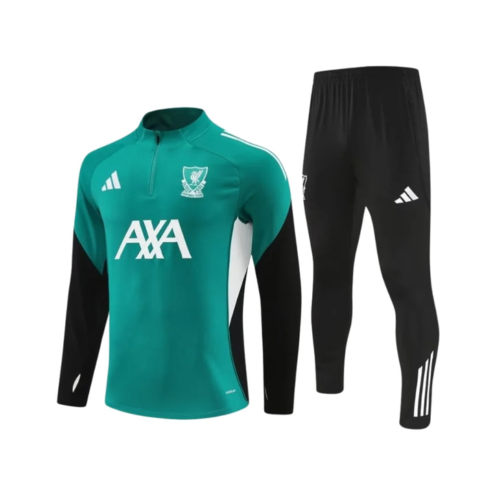 Liverpool 25/26 - Survêtement - 1/2 Zip - Vert et Noir
