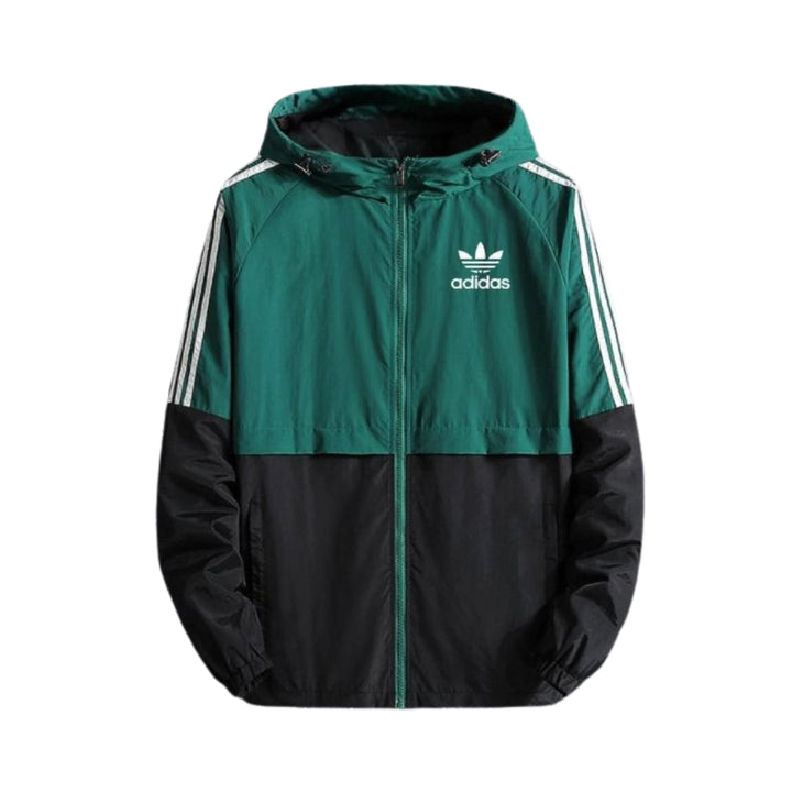Coupe-Vent - Simple - Vert et Noir