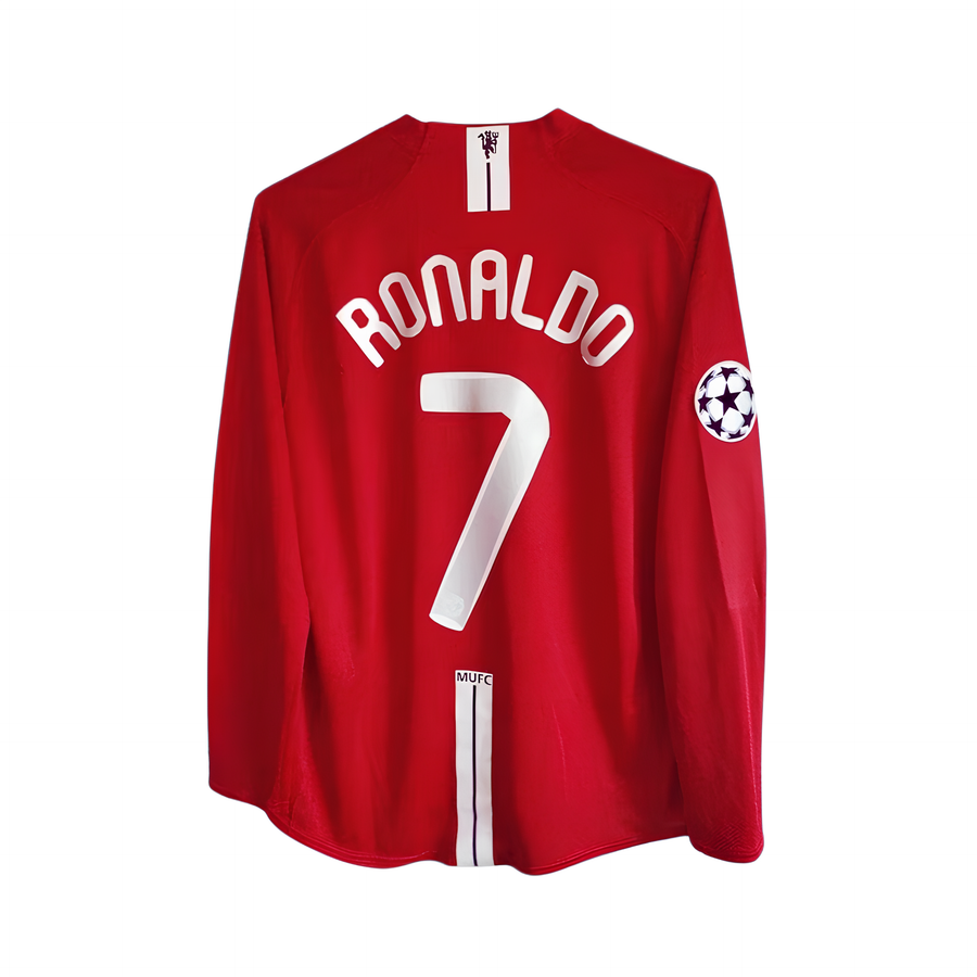 Manchester United Domicile 07/08 - Finale de la Ligue des Champions - Manches Longues - Ronaldo 7