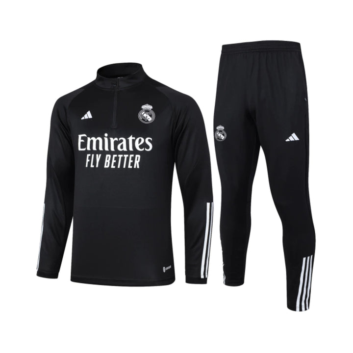 Real Madrid 24/25 - Tracksuit - 1/2 Zip - Black