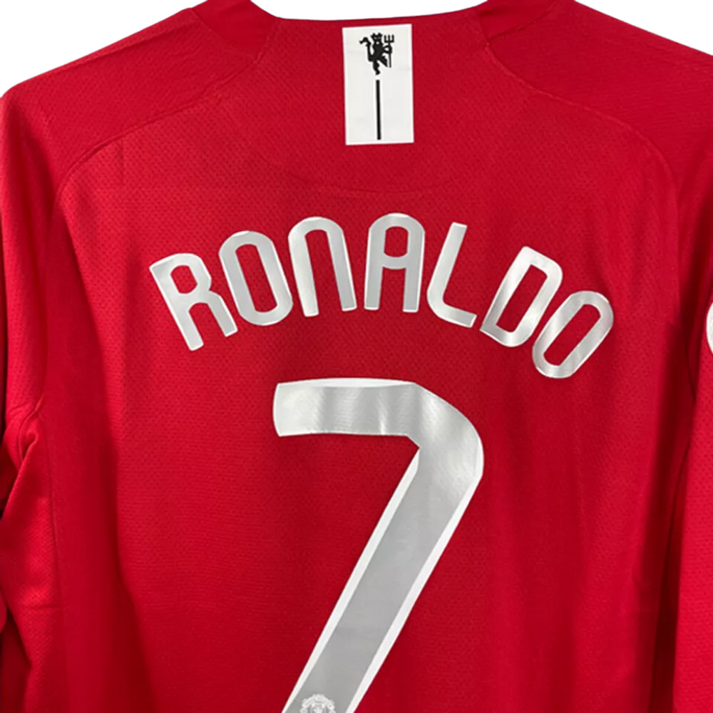 Manchester United Local 07/08 - Final Liga de Campeones - Manga Larga - Ronaldo 7