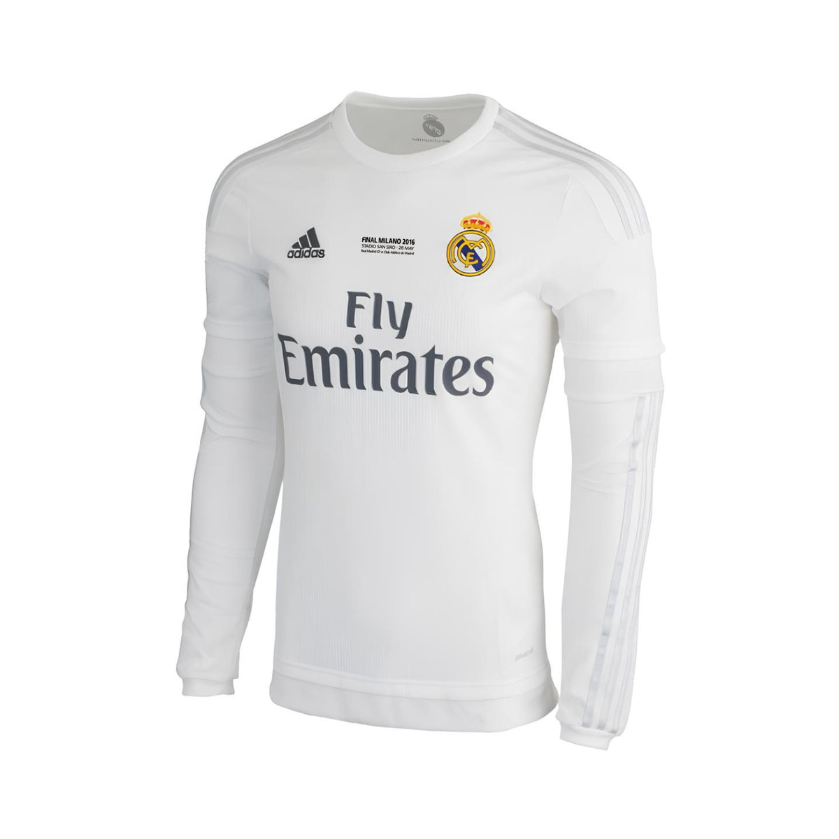Real Madrid Domicile 15/16 - Manches Longues - Finale de la Ligue des Champions - Vue de face