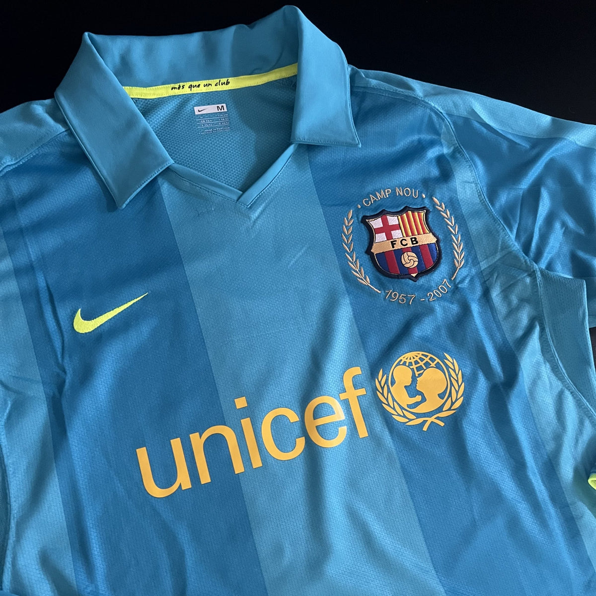 Barcelone Extérieur 07/08 - Messi 19 - Détail