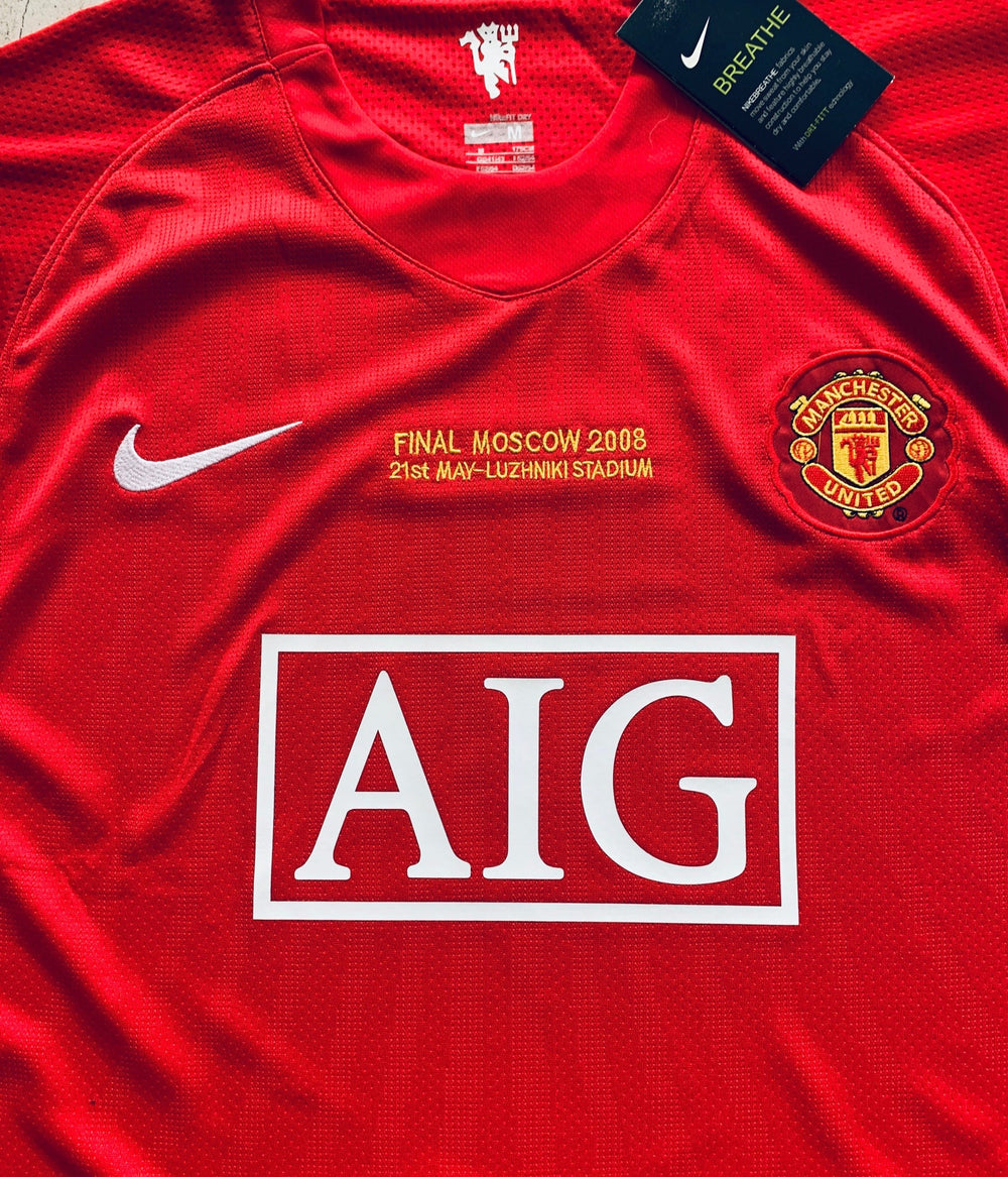 Manchester United Local 07/08 - Final Liga de Campeones - Manga Larga - Ronaldo 7