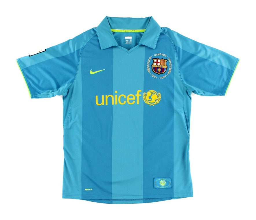 Barcelone Extérieur 07/08 - Messi 19 - Vue de dos
