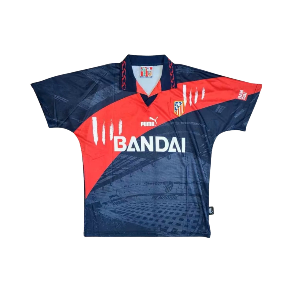 Atlético de Madrid Extérieur 96/97 - Vue de face