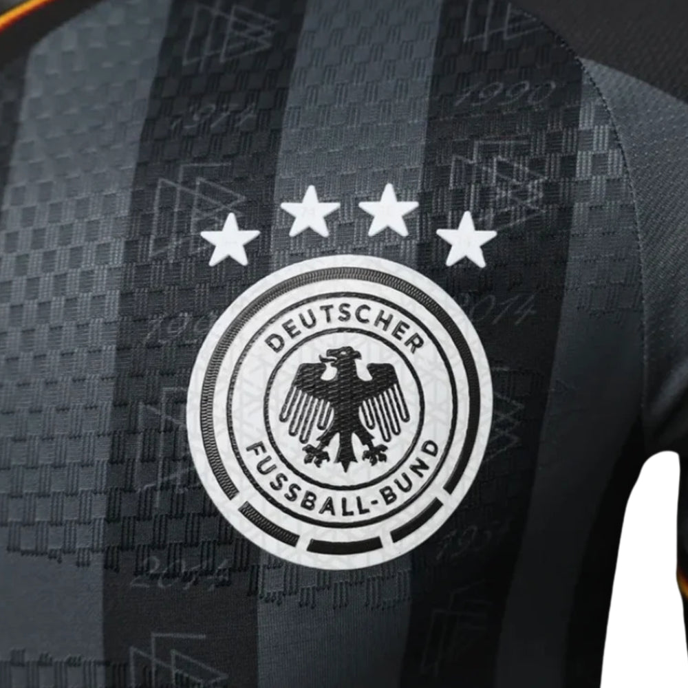 Allemagne Édition Spéciale 26/27 - Coupe du Monde 2026 - Version Joueur - Noir et Gris