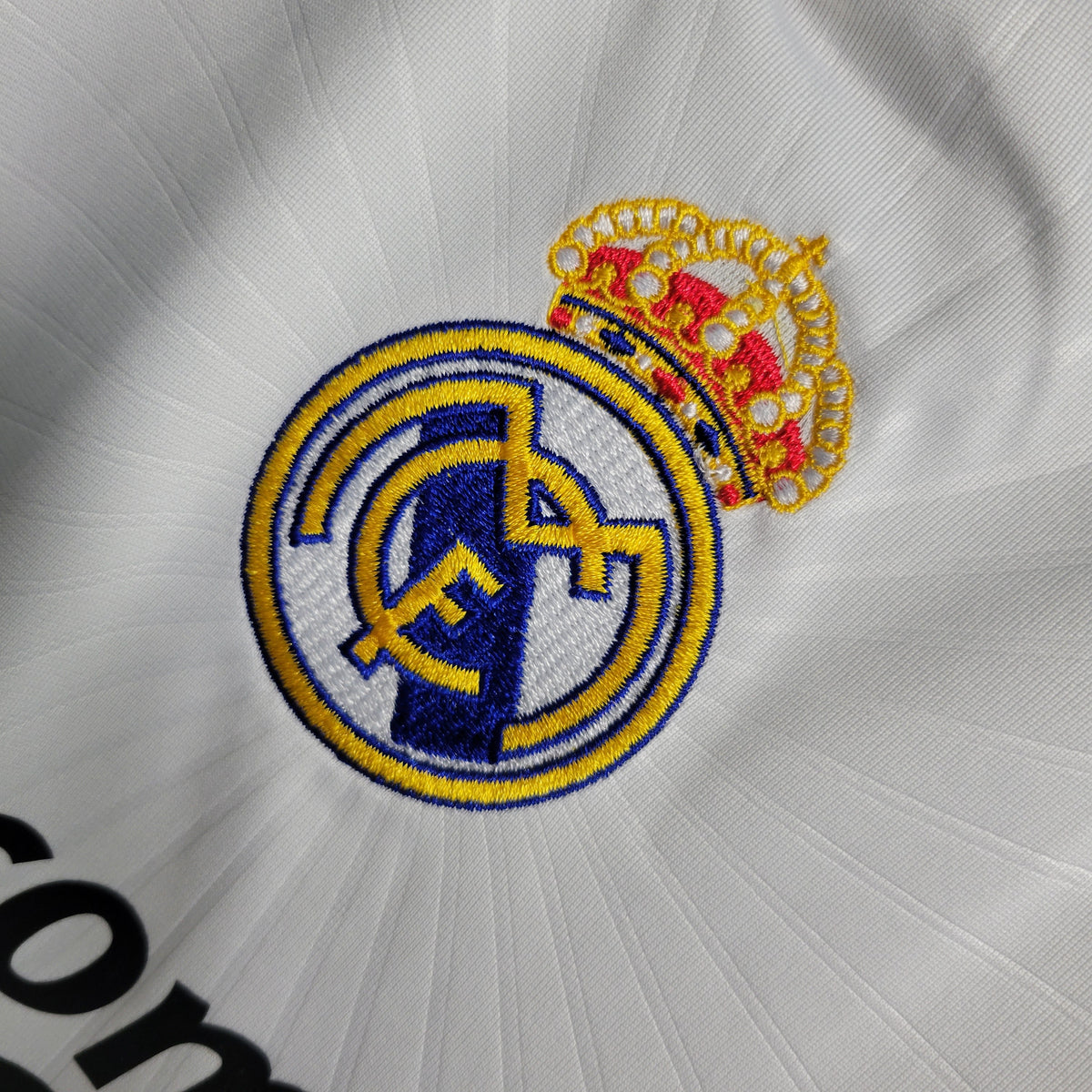 Real Madrid Domicile 10/11 - Manches Longues - Vue rapprochée