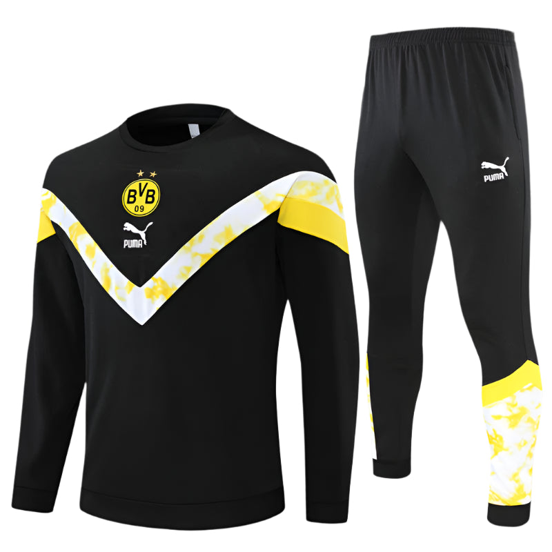 Borussia Dortmund - Survêtement - Col Rond - Noir et Jaune
