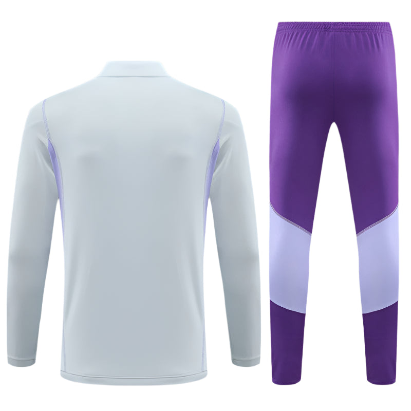 Cruzeiro - Survêtement - 1/2 Zip - Blanc et Violet