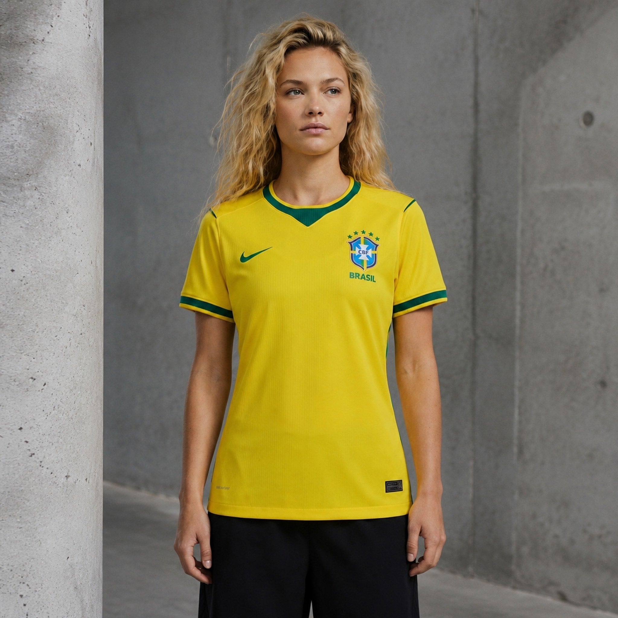 Maillot Brésil Domicile 26/27 - Coupe du Monde 2026 - Version Féminine, vu de dos