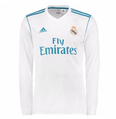 Real Madrid Home 17/18 - Long Sleeve - Ronaldo 7 - Back view
