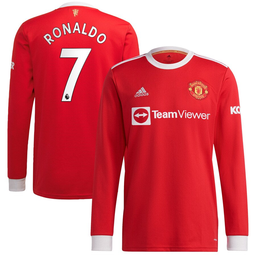 Manchester United Local 21/22 - Manga Larga - Ronaldo 7